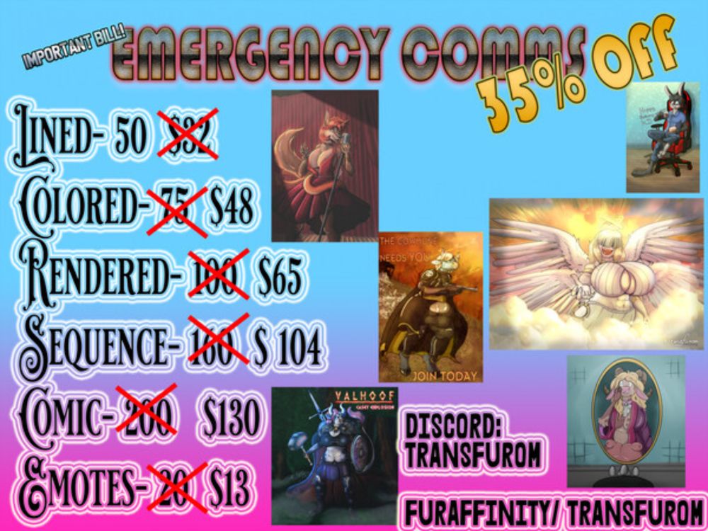 EMERGENCY COMMS 35% OFF by Transfurom