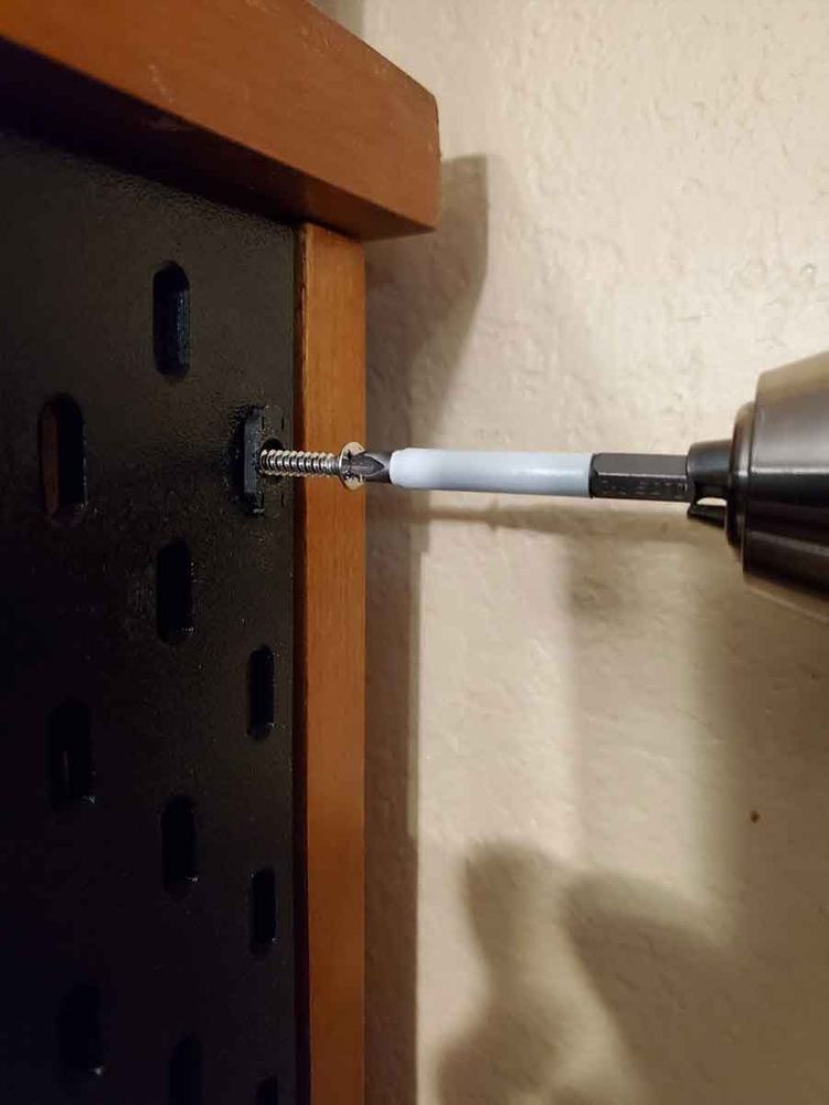 Next install either #6 or M4 flat head screws.