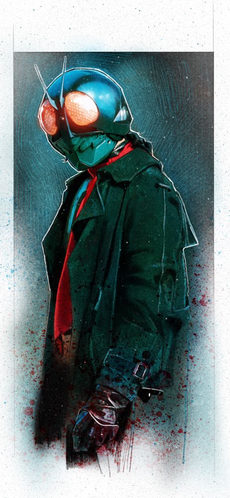 Drawing of Kamen Rider