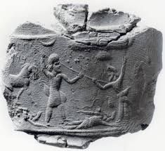 A clay seal from Arsames' estate in Egypt, showing a battle between a Persian and Egyptian.
