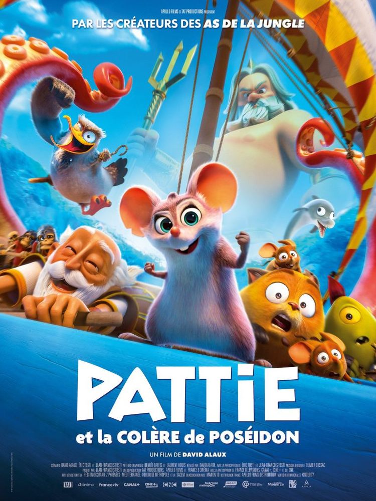 Affiche du film d'animation avec les personnages dont Pattie, la souris.
