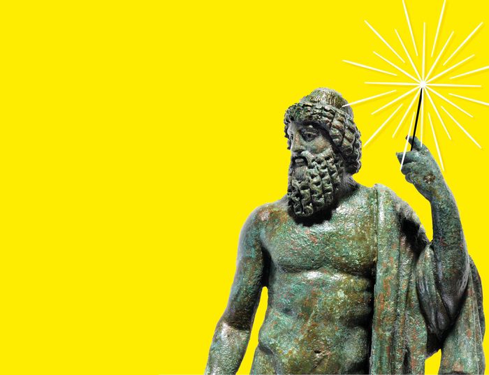 Statuettes en bronze représentant Jupiter.