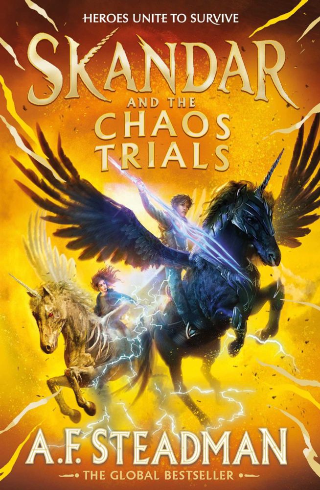Front cover of Skandar and the Chaos Trials by A. F. Steadman, 2024