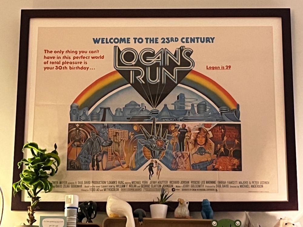 Logan’s Run (1976) quad poster. 