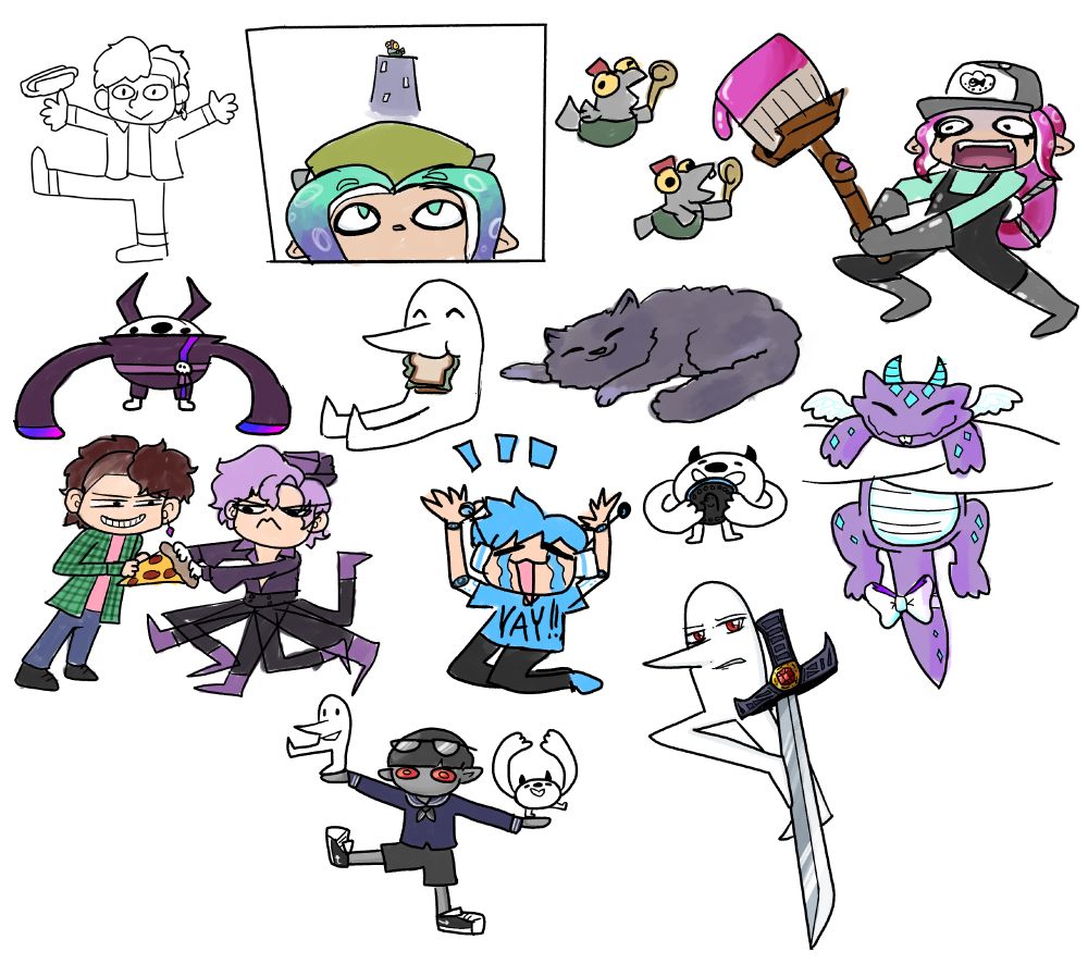 a bunch of it's doodles