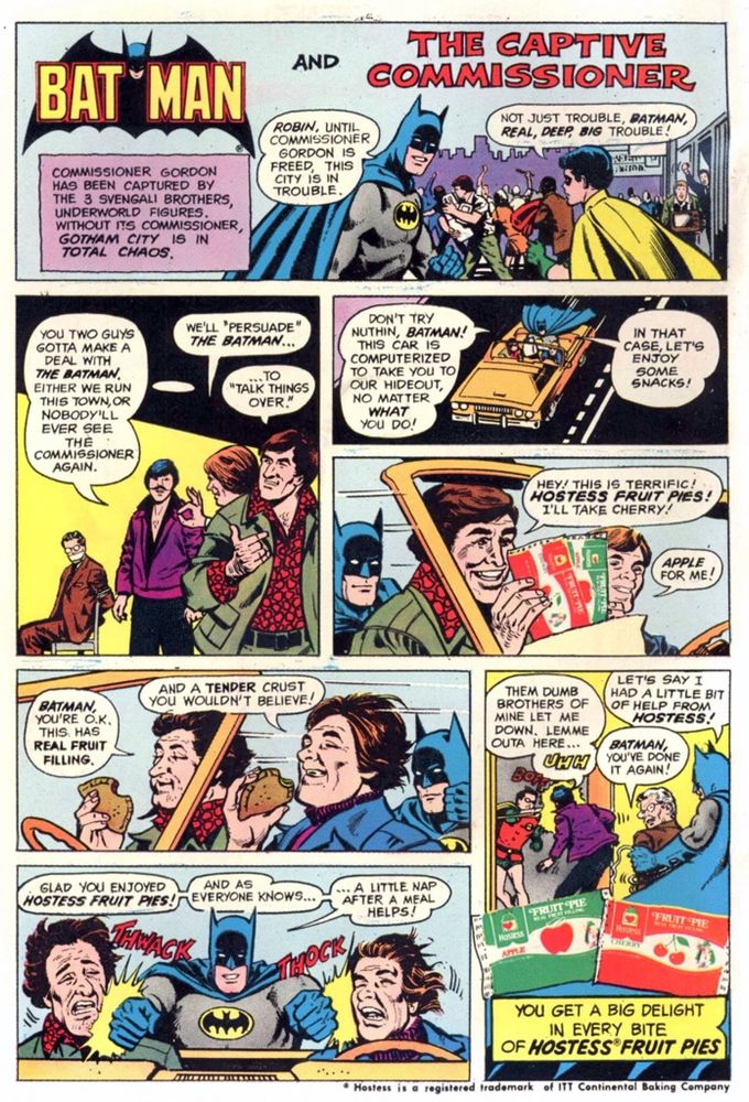 Batman Hostess Fruit Pies ad