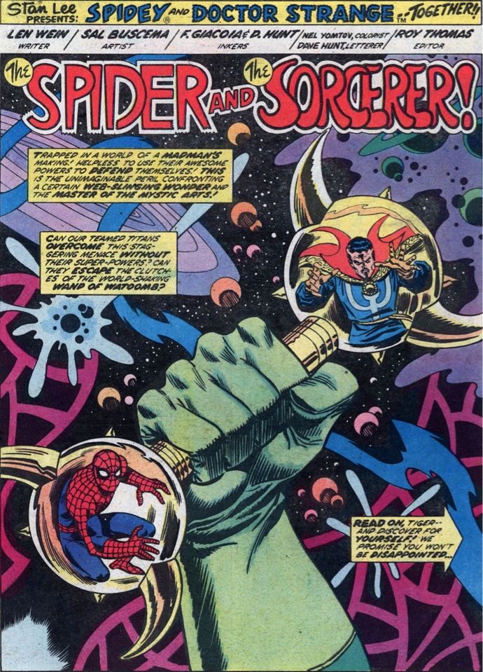 Spidey and Dr. Strange - trapped in the Wand of Watoomb!