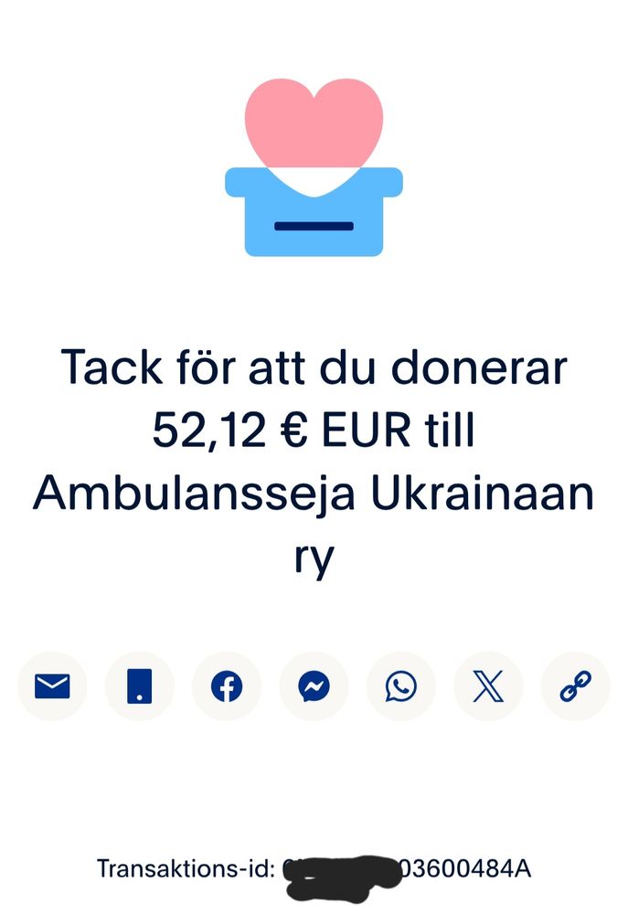 Screenshot of a Paypal donation on #fiverfriday.