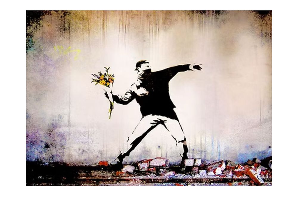 Photo of Bansky’s Flower Thrower
