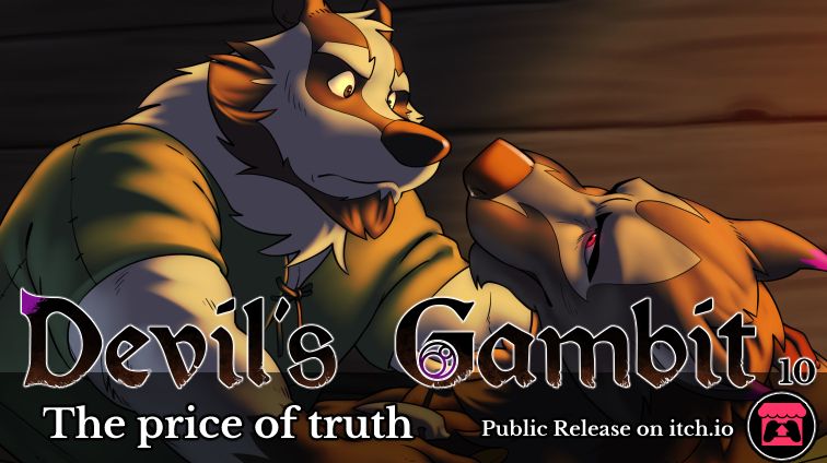 Cover art for Devil's Gambit update 10, now available on itch.