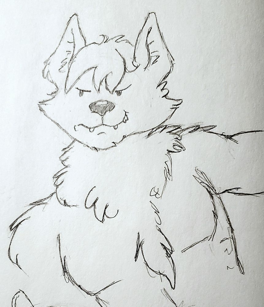 A smirking werewolf.