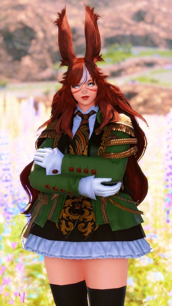 Viria dressed up akin to Symboli Rudolf from Uma Musume.