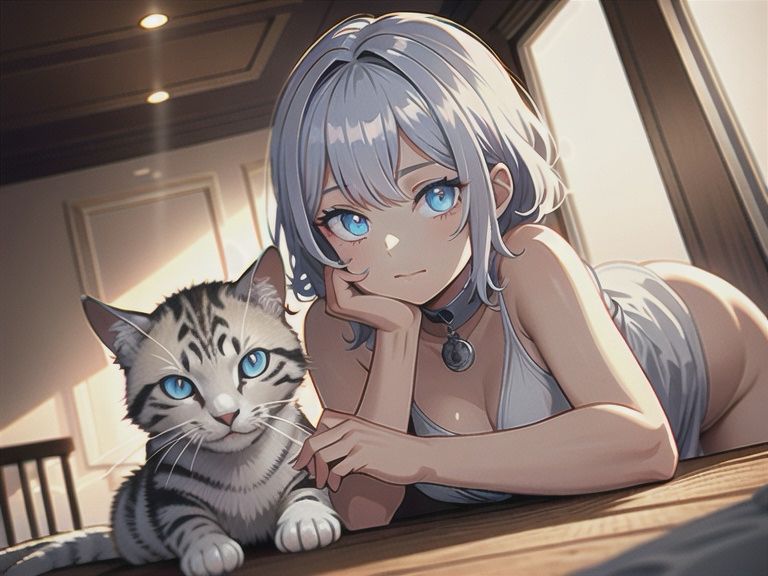 ネコがいい感じだけど、手の指多くない？😅