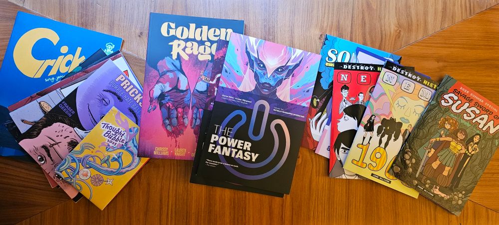 Comics by a bunch of people, at ThoughtBubble.  Including John Allison, Chrissy Williams, Kieron Gillan, Fraser Geesin, and Sammy Harkham.