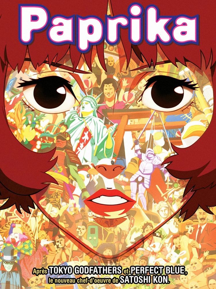 Affiche cinéma de Paprika. Animé de Satoshi Kon sorti en 2006.