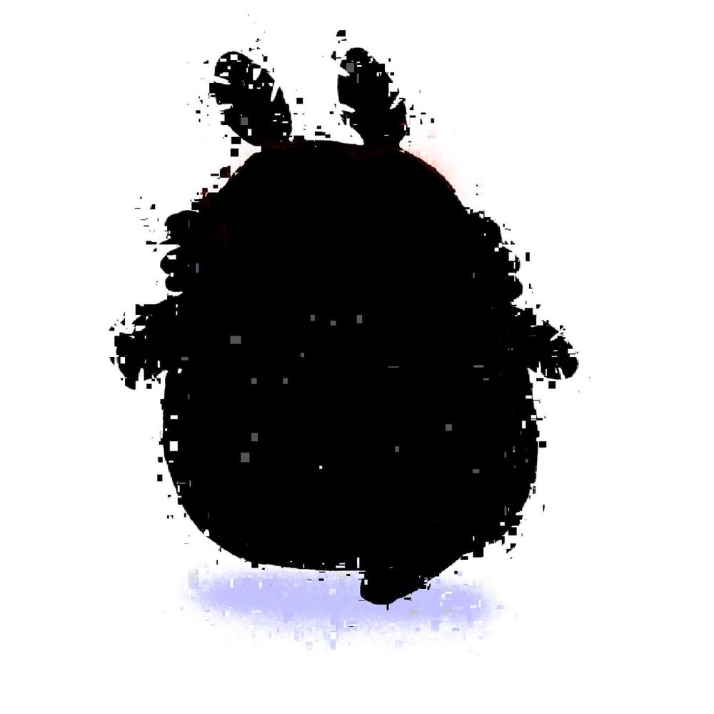 Rotund moth man is farther his stubby little legs now showing as he is pixelated and glitchy.