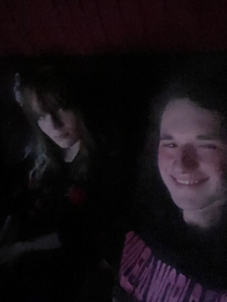 Me and Ashe at the movie theatres watching My Neighbor Totoro