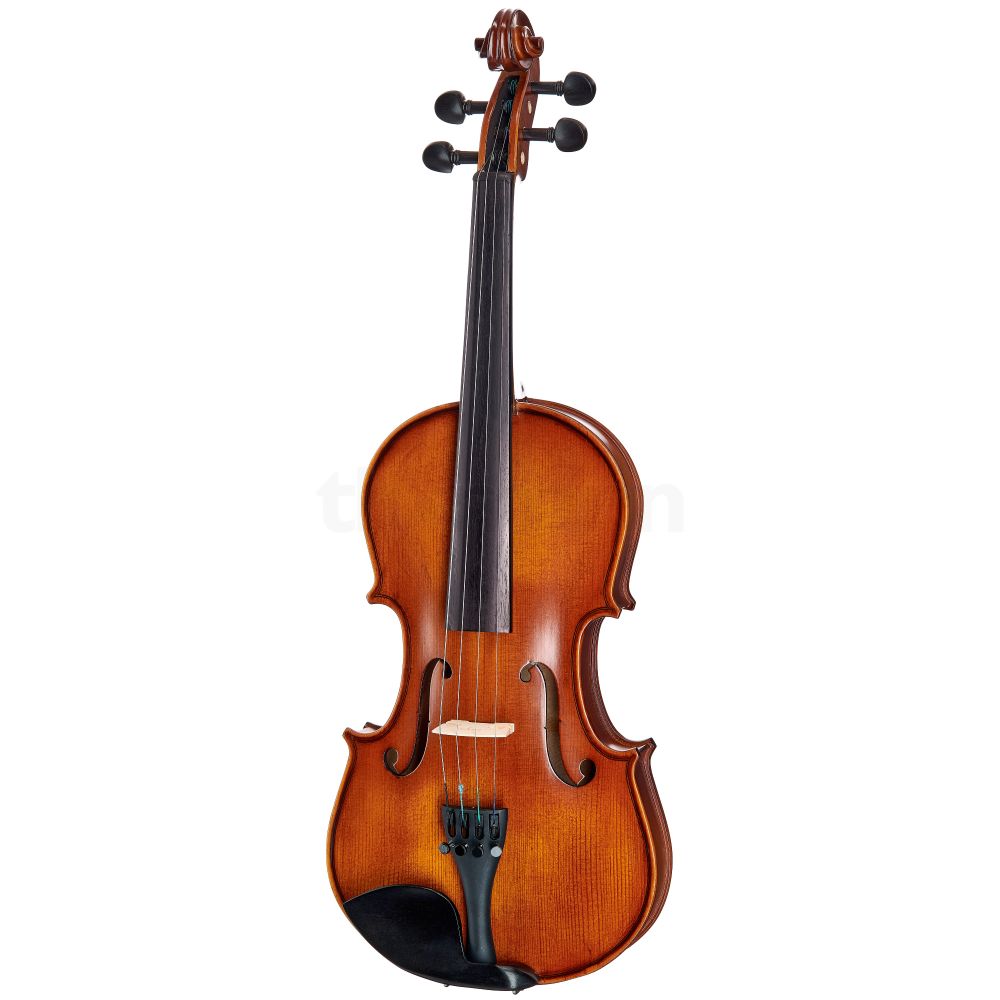 A simple product photo of a standard beginner's violin.