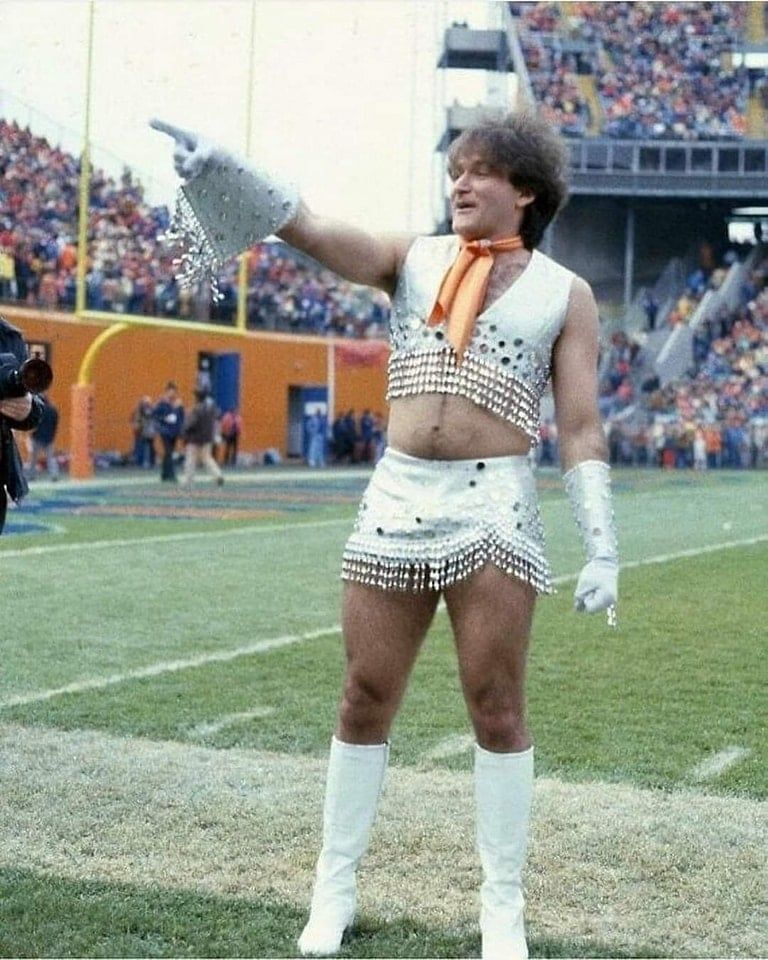 Robin Williams, live during an NFL game