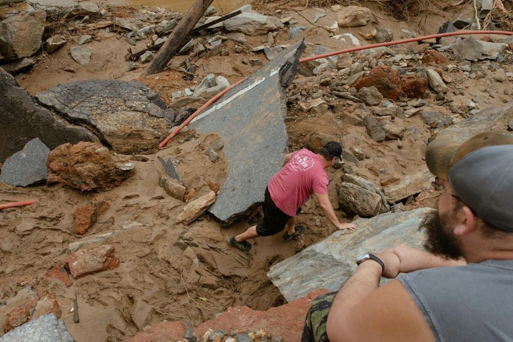 ‘Biblical devastation’ in North Carolina towns flooded by Helene