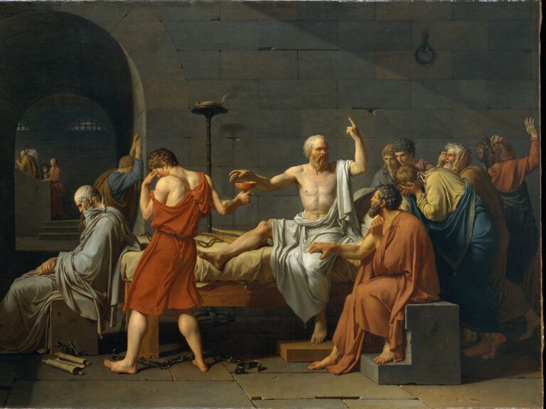 Jacques-Louis David, the Death of Socrates