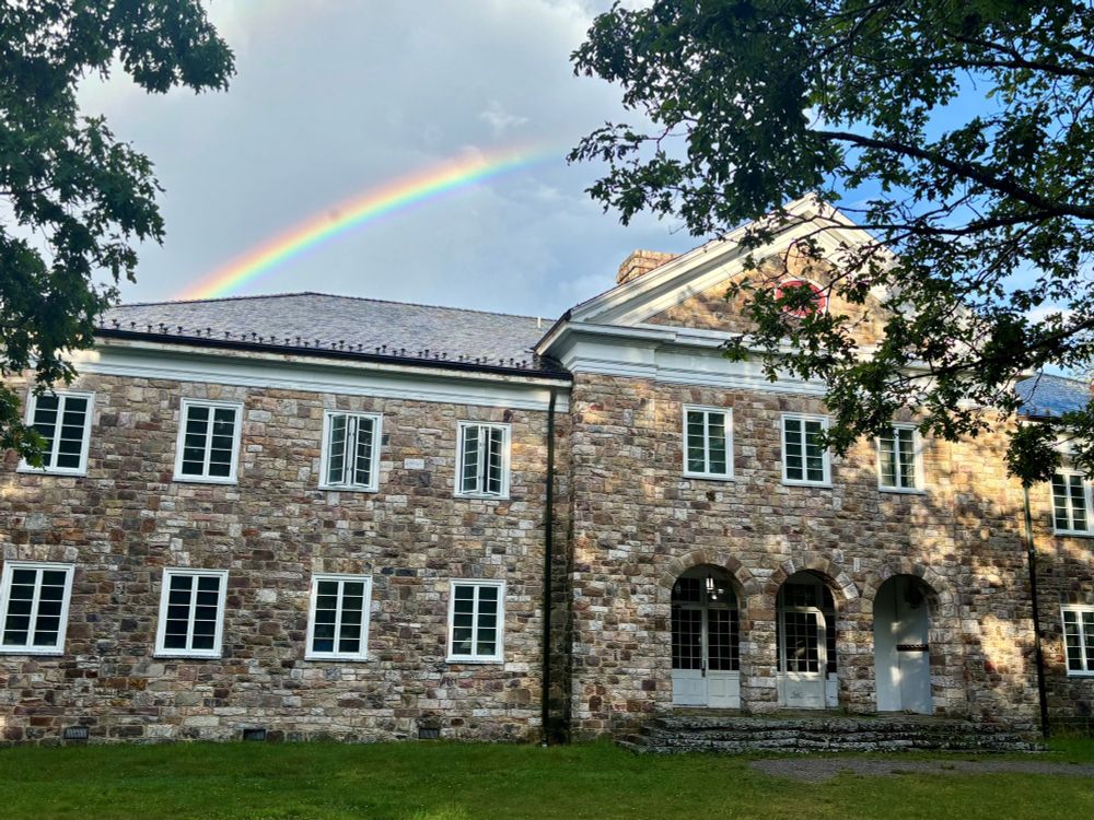 Rainbow above Ruth Patrick Hall