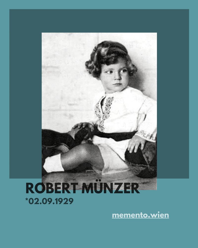 Photo von Robert Münzer, geb. am 2.9.1929, als Kleinkind.