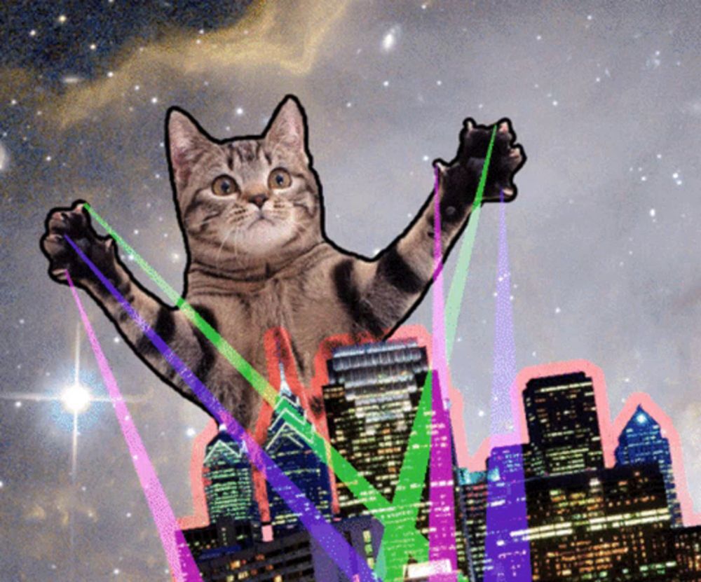 Cat Catzilla GIF