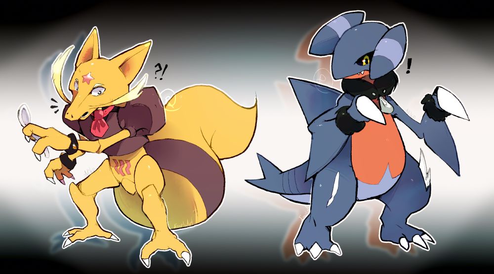 on left: Mysterial as Kadabra
on right: Cynthia as Gabite
