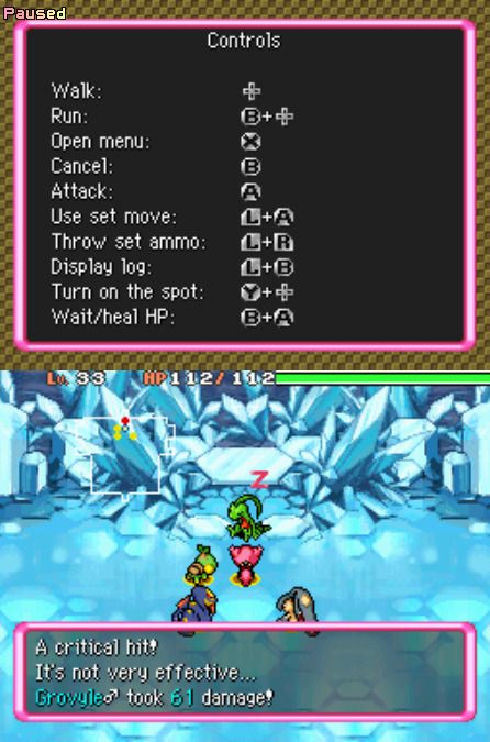 grovyle fight screenshot which the art is based on
