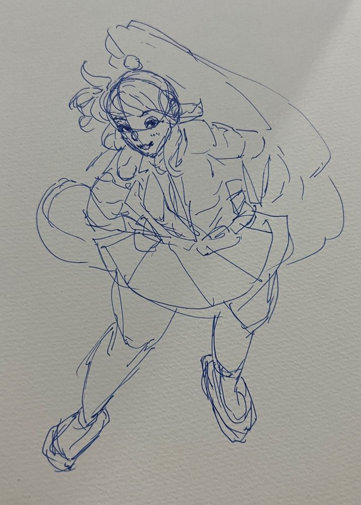 messy sketch of Aimi