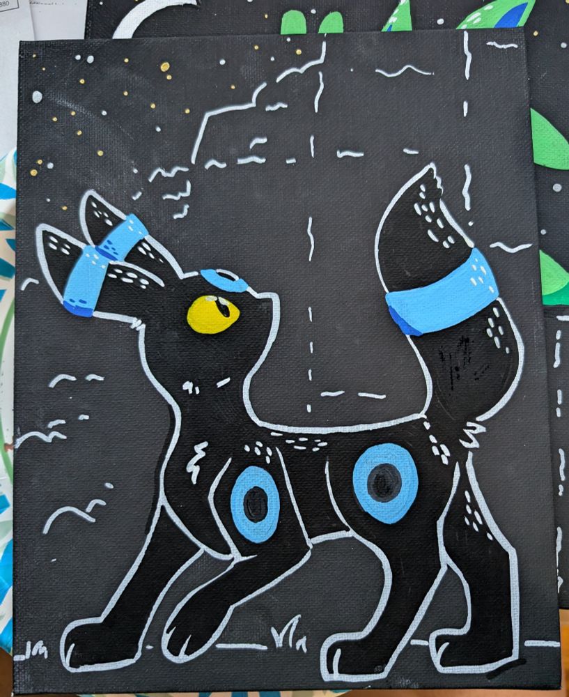 Shiny Umbreon paiting