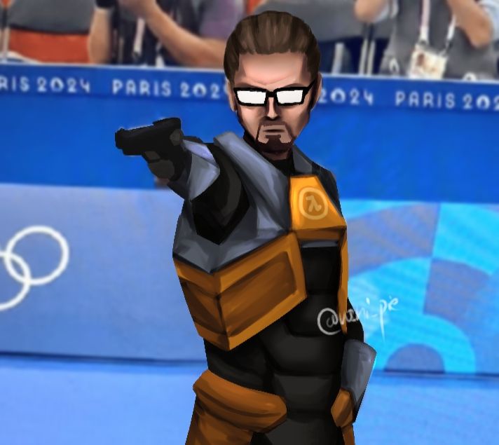 Gordon Freeman at the 2024 Olympics 