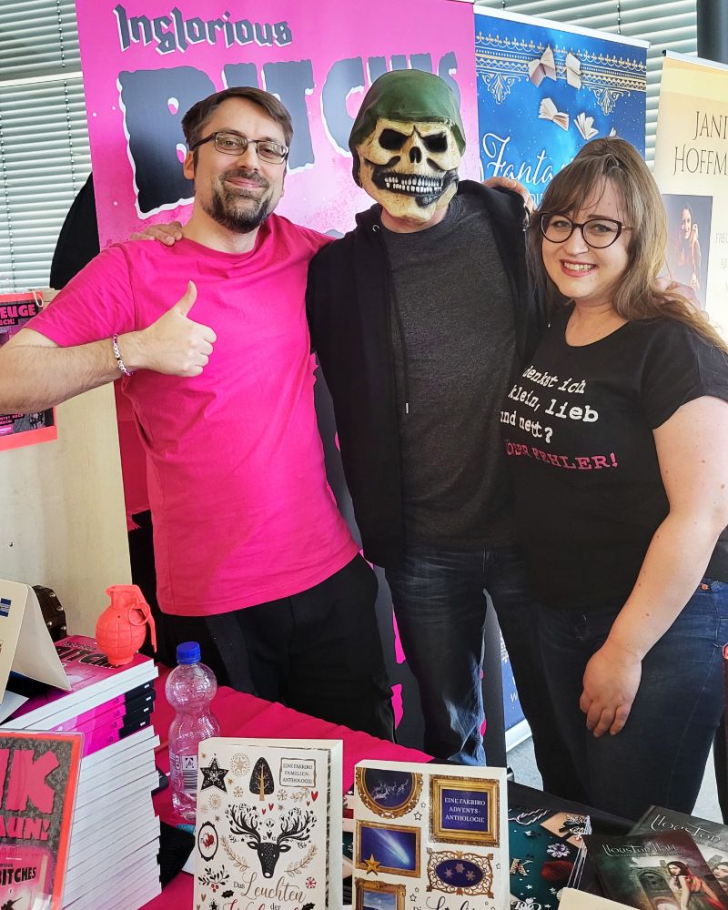 Benjamin Spang, Mary Cronos und Lennox Lethe auf dem LUXCON