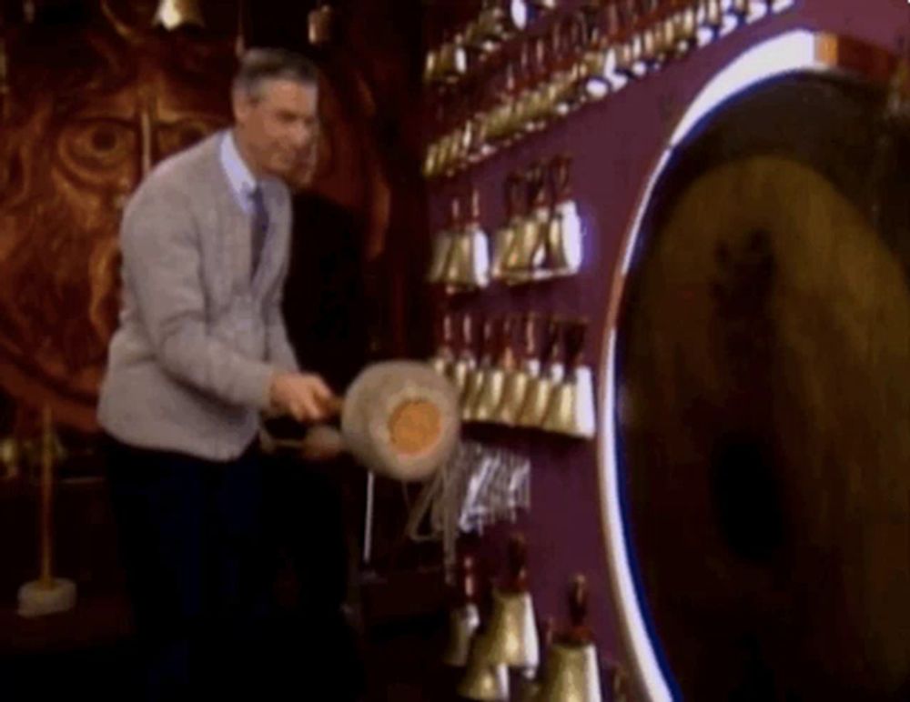 Gong Mr Rogers GIF