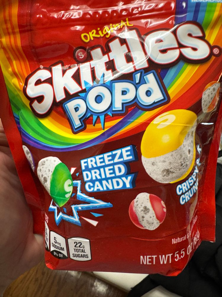  Bag of Skittles Pop’d freeze dried candy