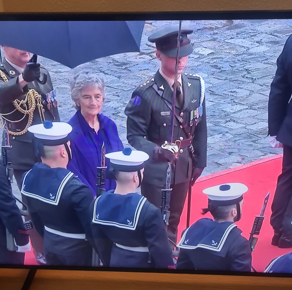Newly inaugurated Irish President Catherine Connolly