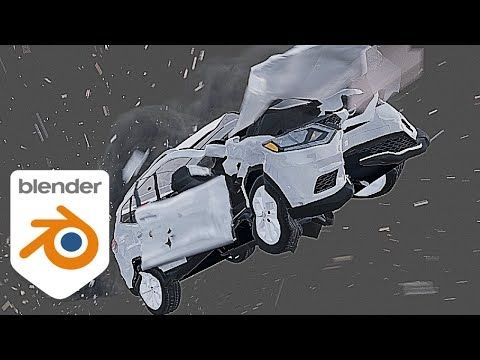 How to simulate a car crash in blender