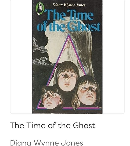 A cover for the time of the ghost with three girls heads in a triangle and a fourth girls head behind them.