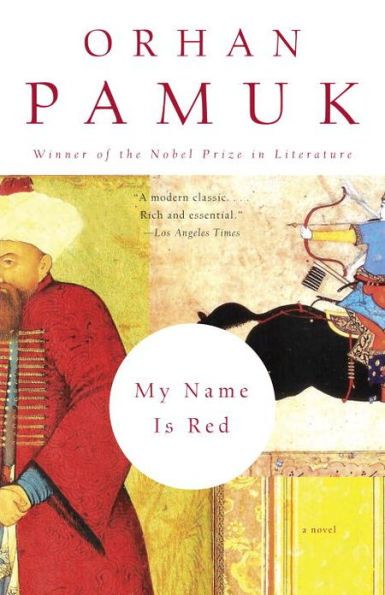 Boom cover for Orhan Pamuk’s novel My Name is Red