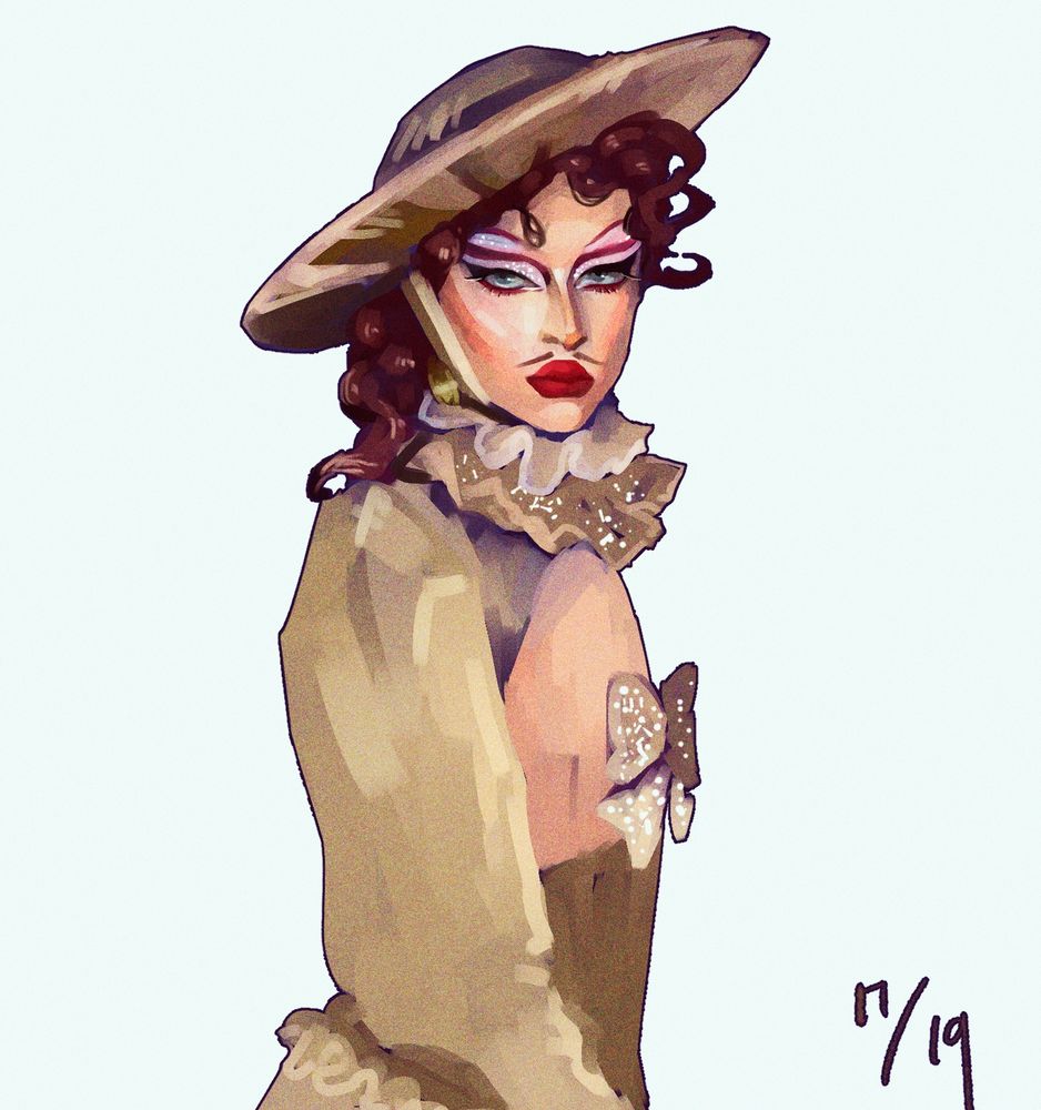 ボーンズのファンアート
メイクオーバー回のランウェイ衣装
