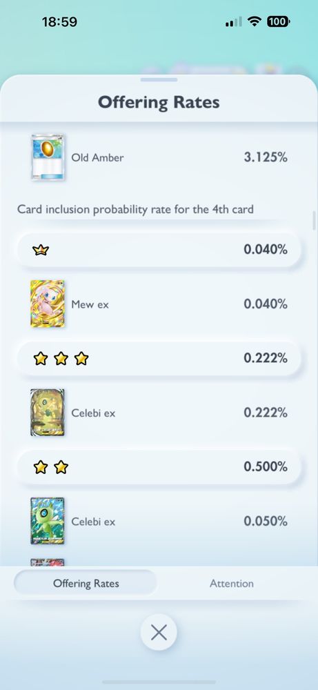 The 0.04% odds of pulling a Mew Ex card 