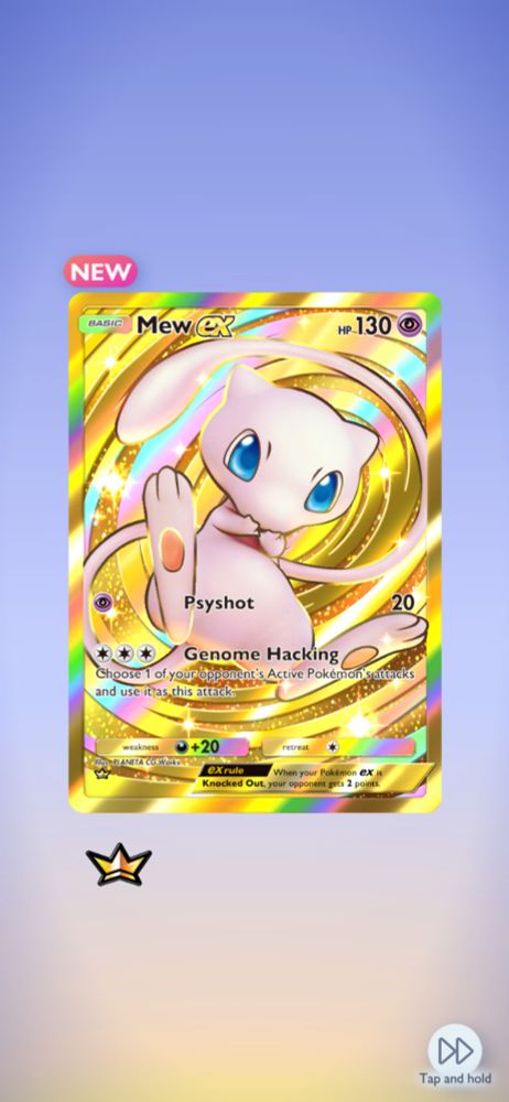 The Mew Ex card