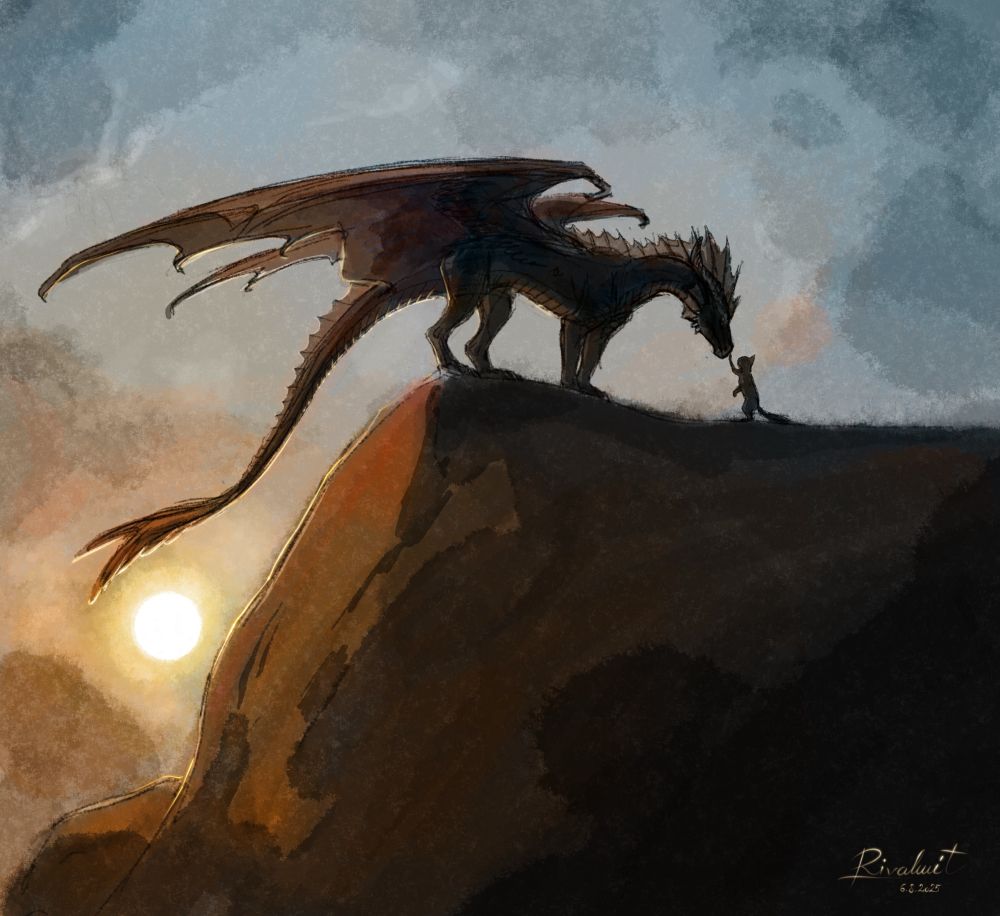 a redraw of the httyd poster