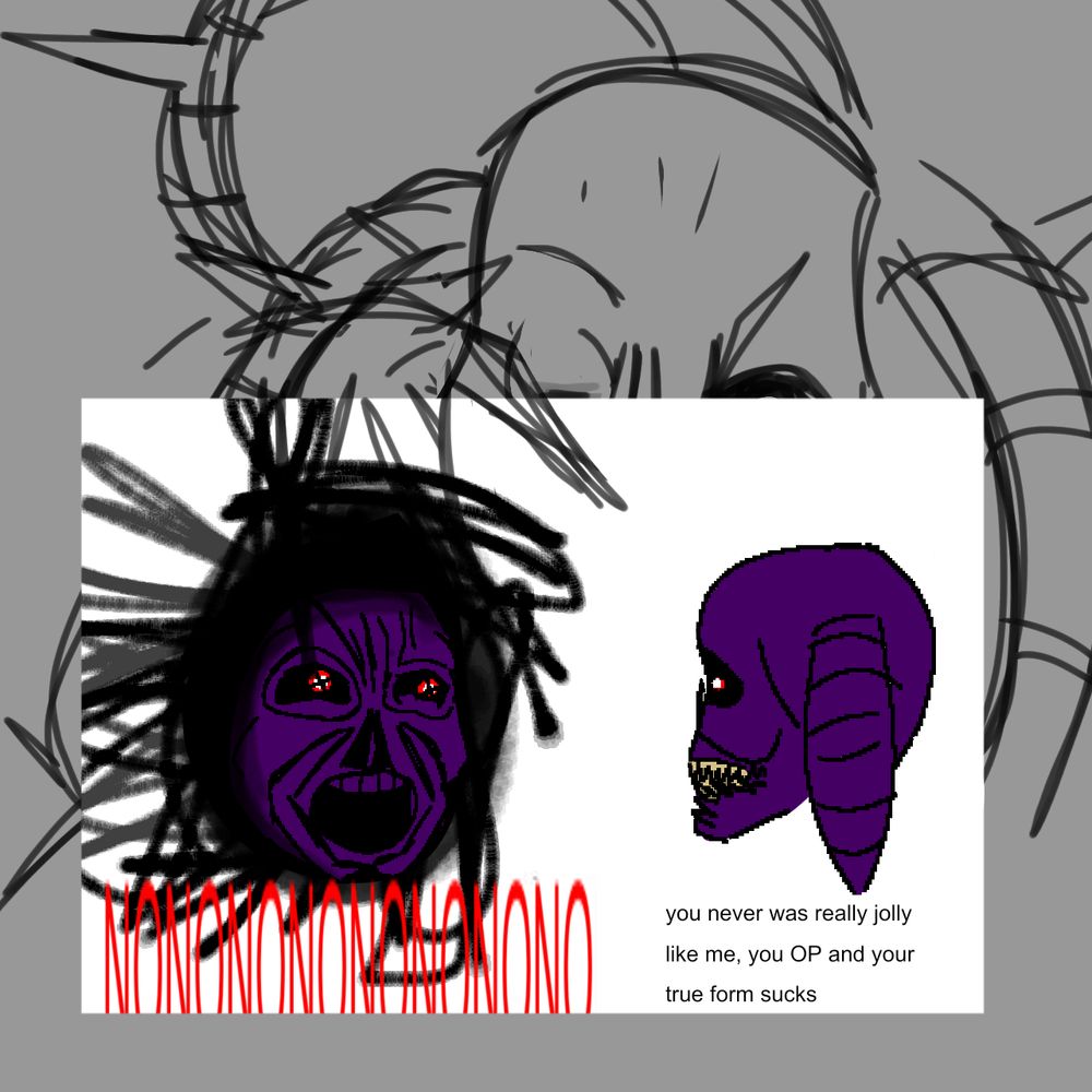 2011X showing a soyjak meme he made, featuring Lord X as soyjak and 2011X as chad