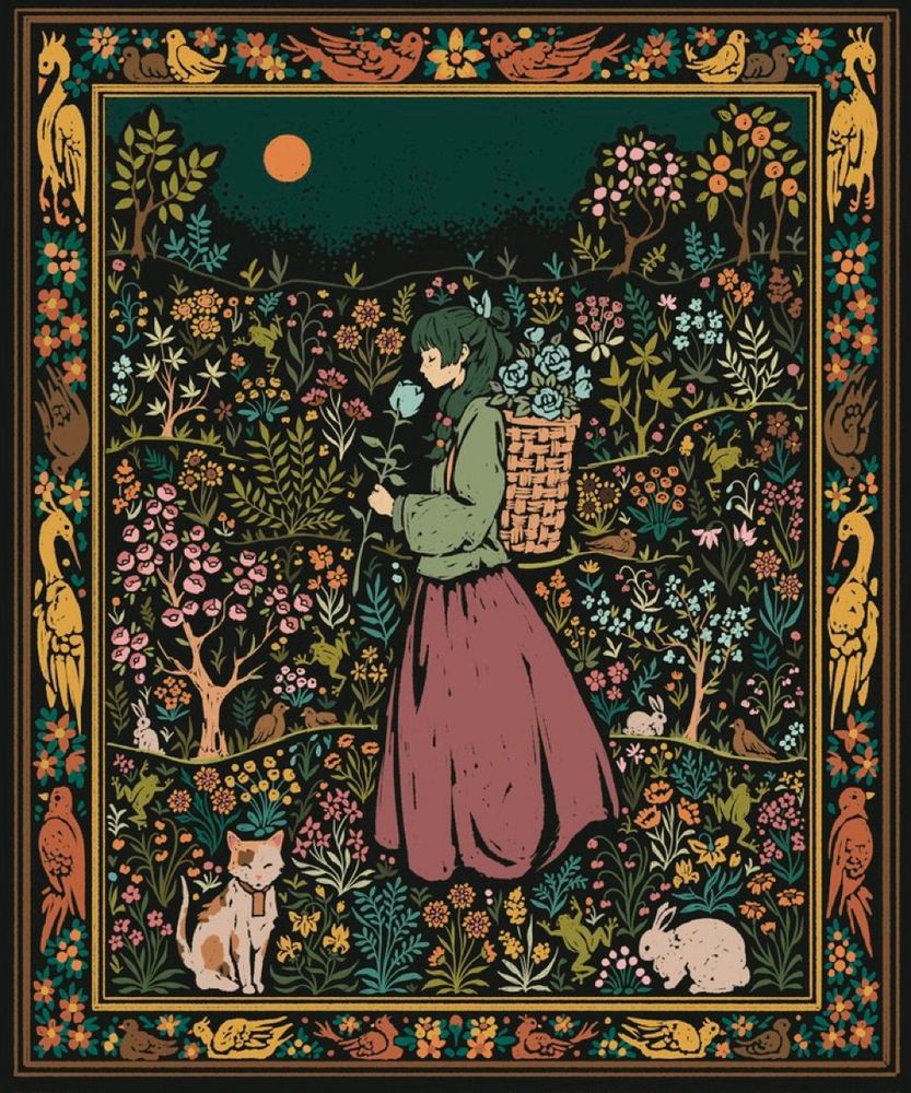 Tapestry design of Mao Mao from the anime The apothecary diaries 