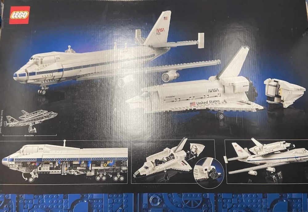 Boite LEGO du Shuttle Carrier Aircraft, verso