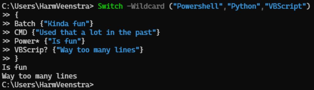 PowerShell is fun :)Using Switch in PowerShell