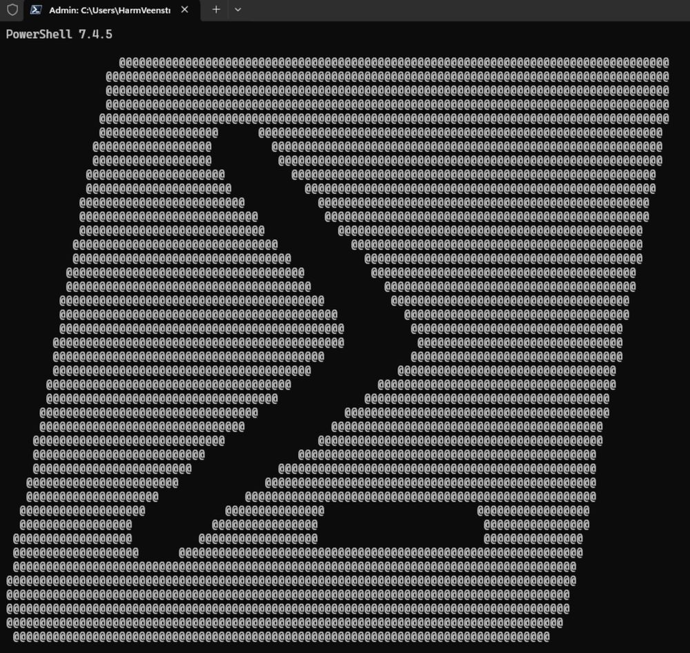 PowerShell is fun :)PowerShell ASCII Art