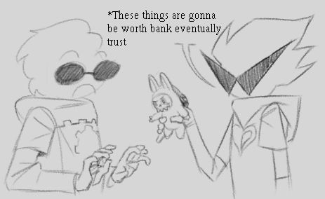 Dirk strider letting bro in on the grift